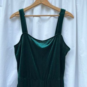 Modcloth It Girl Status Velvet Jumpsuit-Size Large